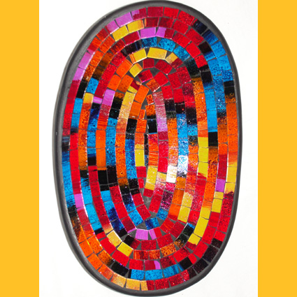 Glasmosaik Schalen oval: Deko - Schale Glasmosaik oval ...
