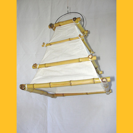 Deckenlampen: Deckenleuchte Bambus III natur Deckenlampe