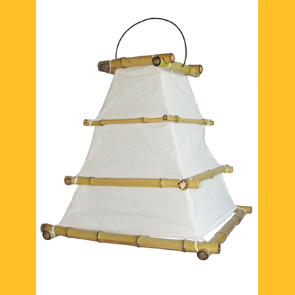 Deckenlampen: Deckenleuchte Bambus III natur Deckenlampe