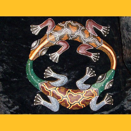 Wandbilder: Wandbild Gecko Duo Wanddeko