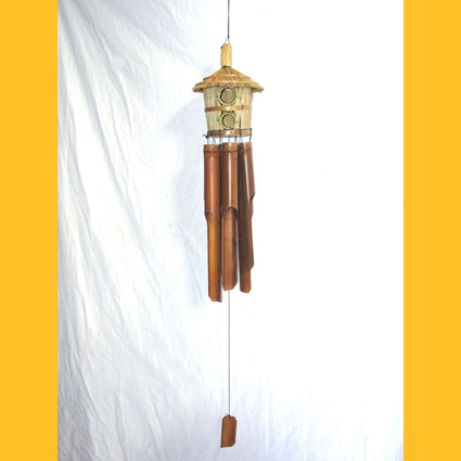 Bambus Windspiele Bambus Windspiel Mit Vogelhaus Vogelnest Ii
